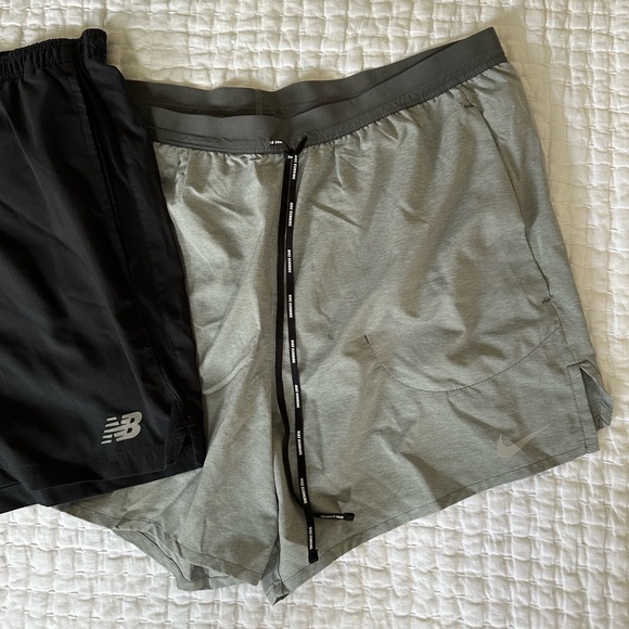 Men’s Lot of 3, Running Shorts, Red Grey Nike, Black New Balance, Shorts Sz XL - Picture 4 of 6